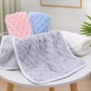 Cloud Grid Golden Turtle fleece towel, household face towel, absorbent bath towel, thickened edge, suitable for both men and women Specification image